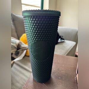 Starbucks Dark Green Studded Tumbler